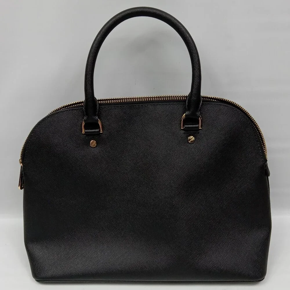 Michael Kors Cindy Medium Dome Satchel Black NO SHOULDER STRAP - Picture 4 of 10